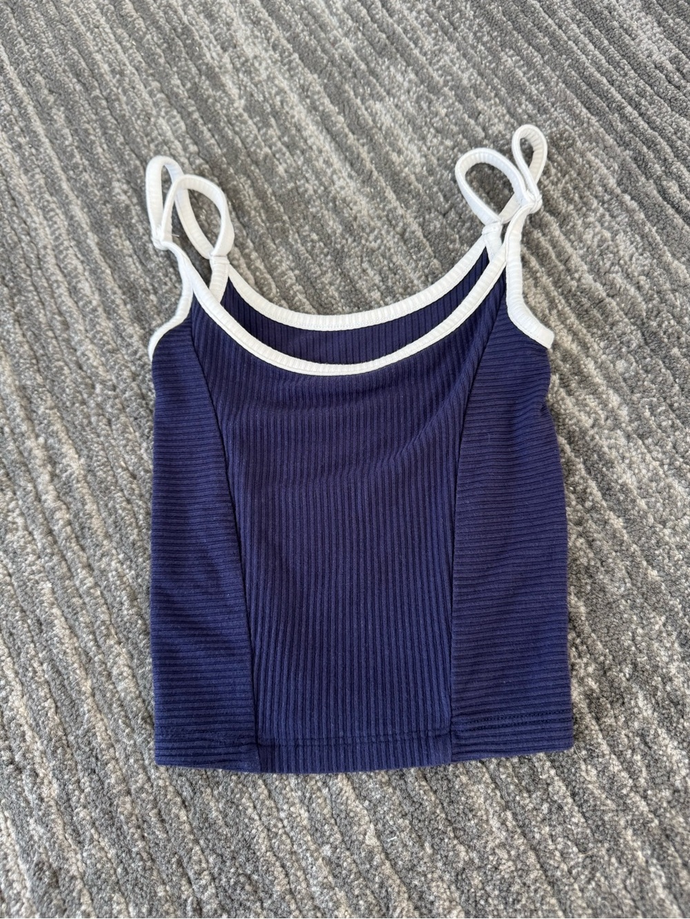 Katie J Contrast Trim Ribbed Cami